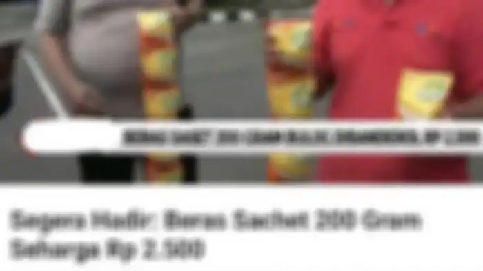 Produk beras saset 200 gram seharga Rp2.500 sedang jadi sorotan  