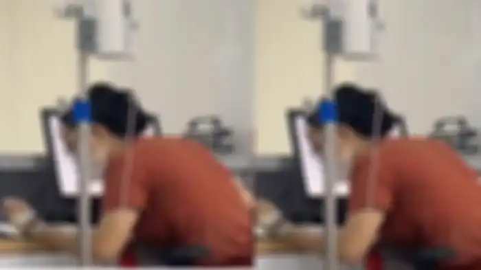 Viral Petugas Kesehatan Kerja Sambil Tangan Diinfus, Terungkap Alasannya Tetap Layani Pasian di RS 