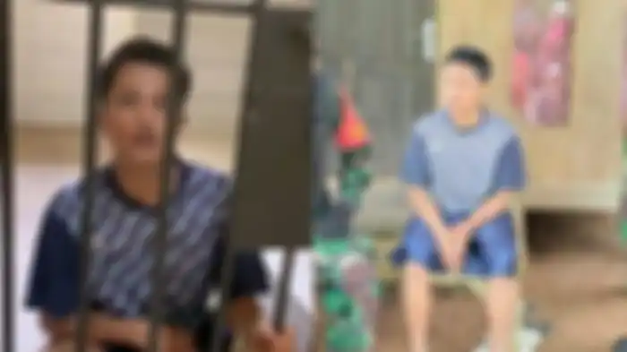 Rahmat (26), pelaku pembunuh ibu kandung di Sukabumi.