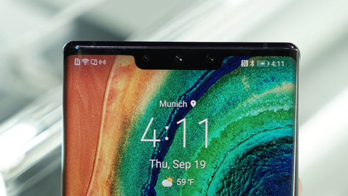 Tampilan notch Huawei Mate 30 Pro