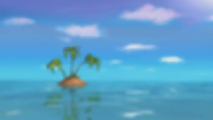 Pulau kecil diatas Bikini Botom yang terinspirasi dari Bikini Atoll