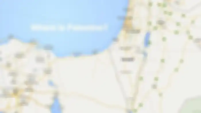 Peta Palestina di Google Maps