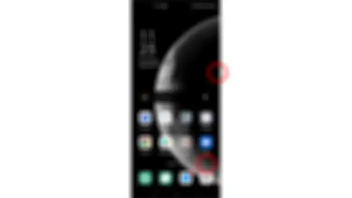 WIlayah kosong pada tampilan utama layar Oppo Reno4