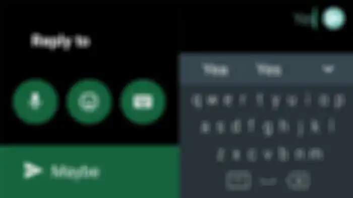 Tampilan untuk membalas pesan lewat Oppo Watch