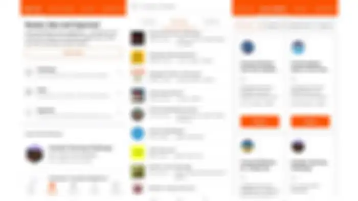 Tampilan tab explore Strava