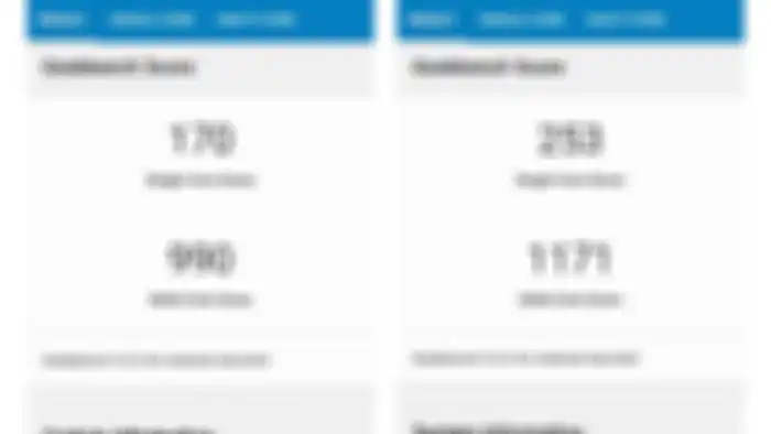 Hasil benchmark Geekbench Mediatek Helio P35 (kiri) dan Snapdragon 460 (Kanan)