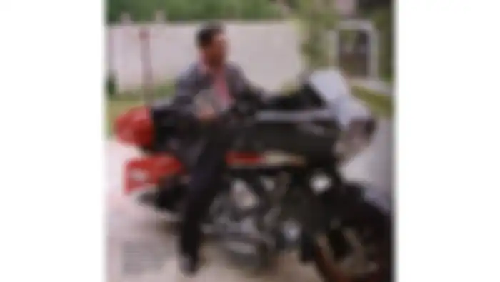 Presiden Susilo Bambang Yudhoyono (SBY) tampil gagah bersama dengan motor Harley Davidson 