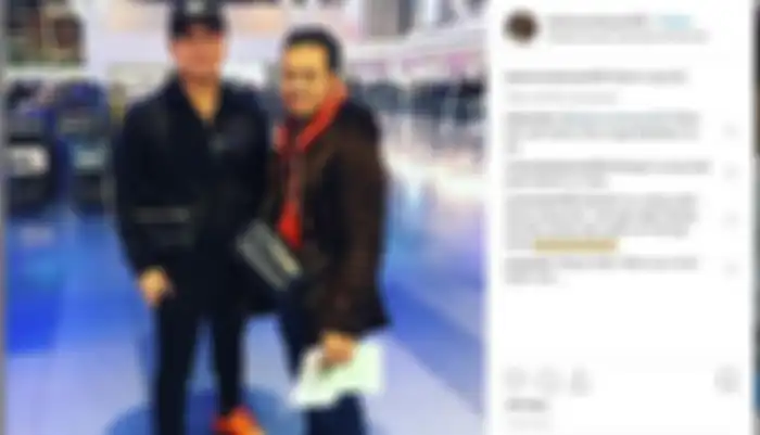 Billy Syahputra bersama pria yang menolongnya
