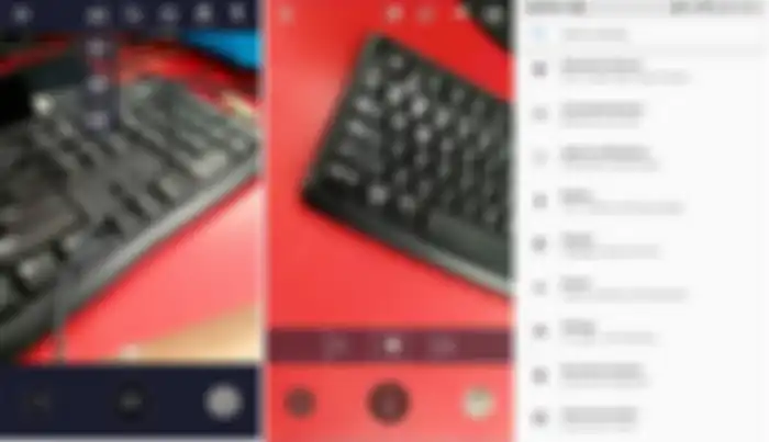 tampilan menu kamera dan setting - Nokia 8