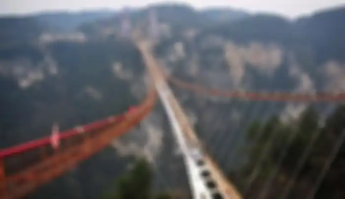 Zhangjiajie Canyon Bridge (China).