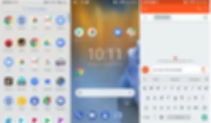 tampilan homescreen dan keypad - Nokia 8