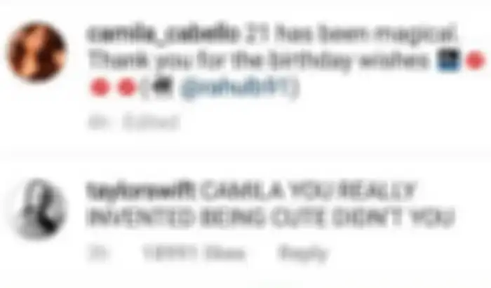 Komentar Taylor Swift pada Camila
