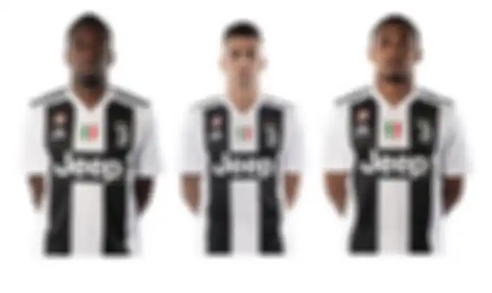 Blaise Matuidi (kiri), Joao Cancelo (tengah), Douglas Costa (kanan)