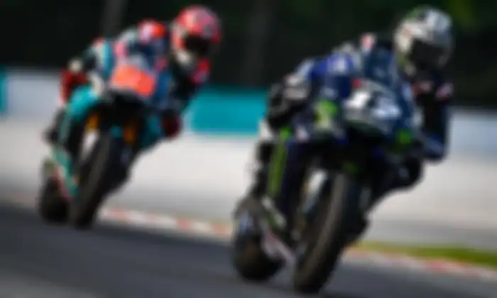 Motor M1 Maverick Vinales yang gak terpasang 'Semakin Di Depan' di motornya