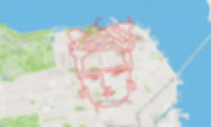 Karya seni dari rute lari