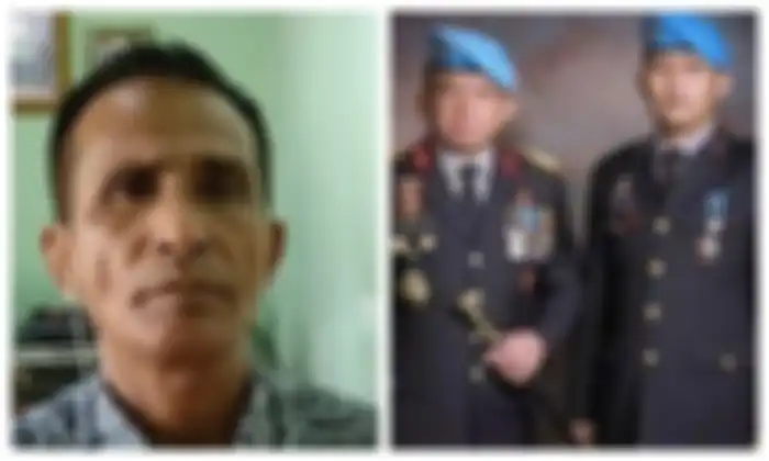 Ayah Brigadir J, Samuel Hutabarat (kiri) - Irjen Ferdy Sambo dan Brigadir J (kanan)