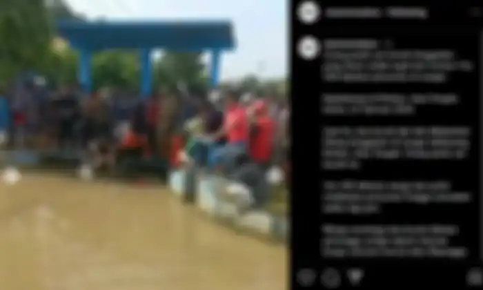 Tangkap layar proses evakuasi bocah diduga tenggelam di Brebes.