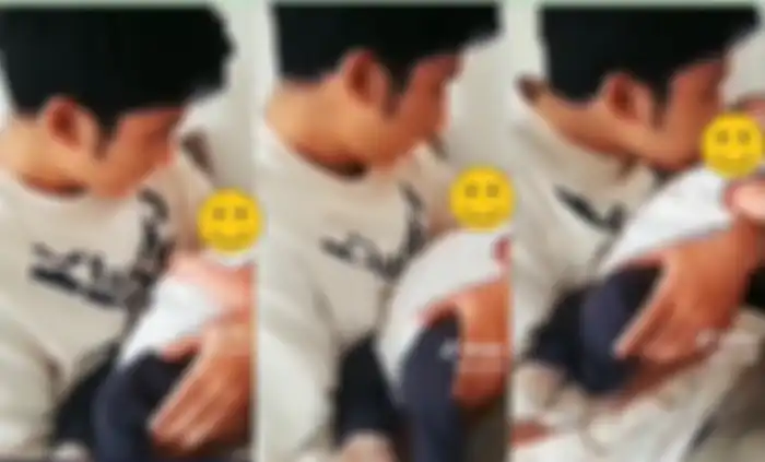 Alshad Ahmad diduga gendong anaknya dengan Nissa Asyifa.