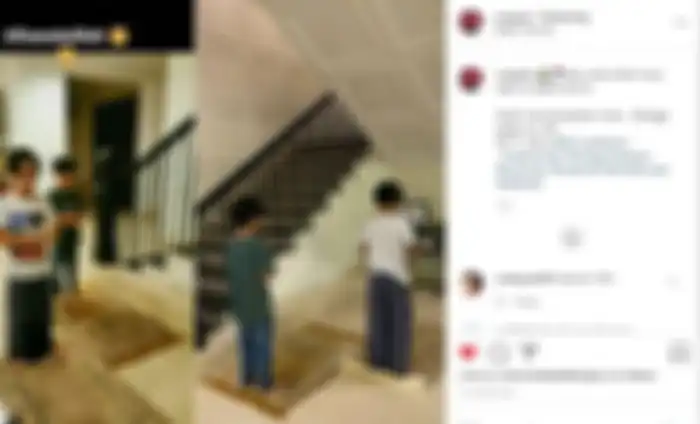 Noah Sinclair saat pimpin solat saudaranya