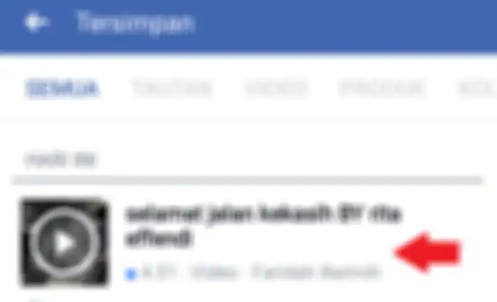 Video yang tersimpan