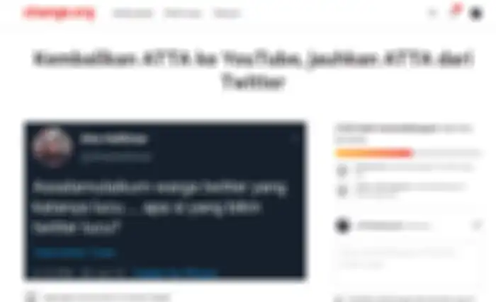 Petisi kembalikan Atta