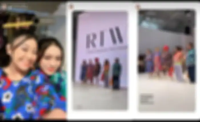 Sosok Alleia Anata saat tampil di Jakarta Fashion Week.