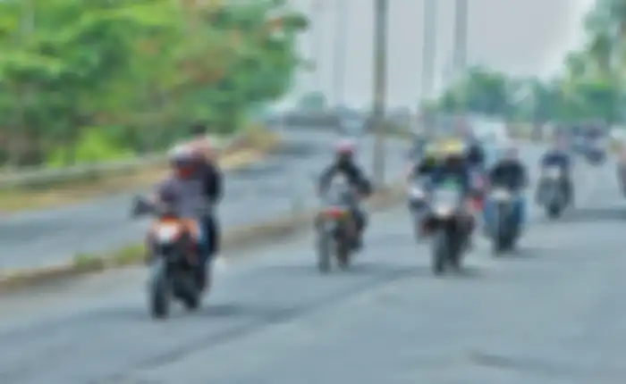 Acara kopdargab Bold Riders Lampung diawali dengan safety rolling thunder dari DSO Djarum Bandar Lampung menuju Marley's Cafe Bandar Lampung