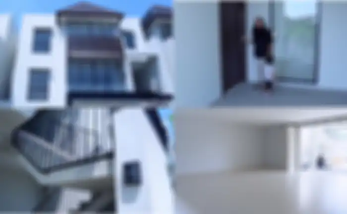 Tampilan depan rumah Caca Tengker