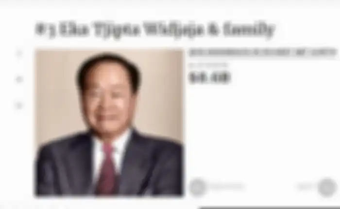 Eka Tjipta Widjaja, orang terkaya di Indonesia nomor 3