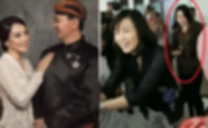 Kolase foto Ahok dengan sang istri, dan mantan istrinya.