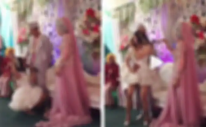 Nekat Ajak Mempelai Pria Goyang Panas di Atas Pelaminan dan Disaksikan Istri Sah yang Hanya Bisa Lakukan Ini, Biduan Dangdut Ini Buat Warganet Salah Fokus!