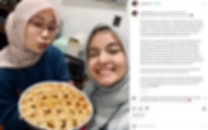 Nabila Ishma dan Zara terlihat memenuhi permintan mendiang Eril untuk membuat kue pai apel bersama.