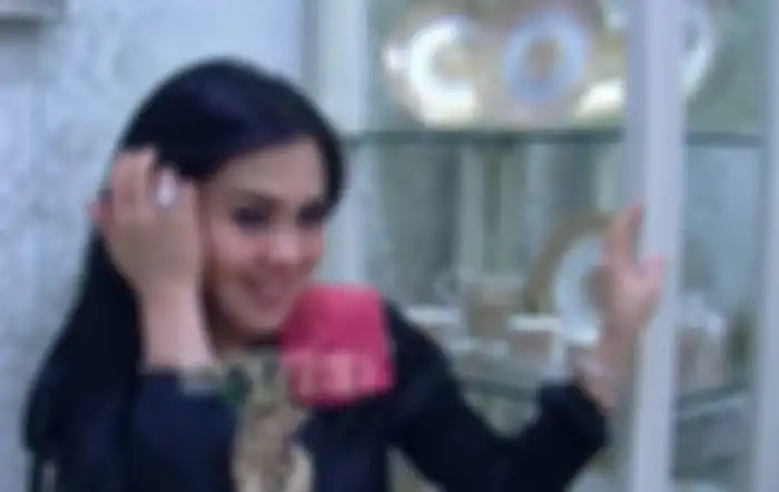 Syahrini menunjukkan spot di dapurnya 