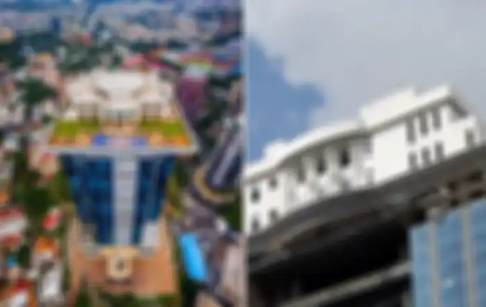 Miliarder India Ini Bikin Replika Gedung Putih di Atap Sebuah Gedung Pencakar Langit.