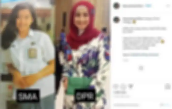 Paras Desy Ratnasari Saat SMA dibandingkan sekarang