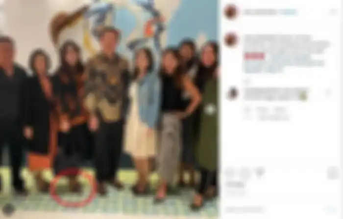 Ahok dan Puput tampak hadir dia cara makan mlaam natal