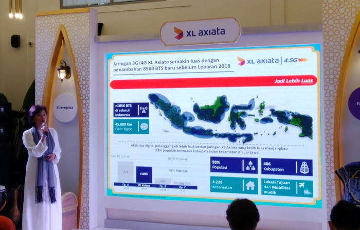 Yessie D Yosetya memaparkan kesiapan jaringan 4G XL