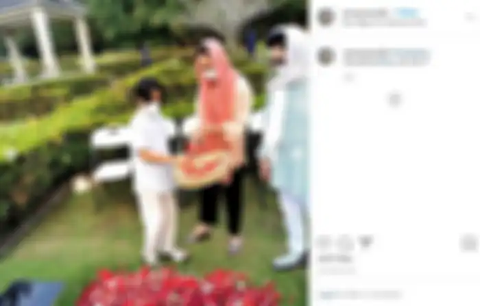 BCL boyong anak dan ibundanya nyekar ke pusara Ashraf Sinclair