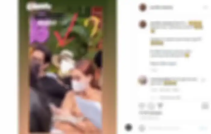 Andre Taulany mengelus punggung Ayu Ting Ting