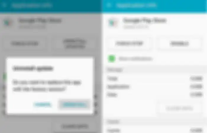  Uninstal update Play Store