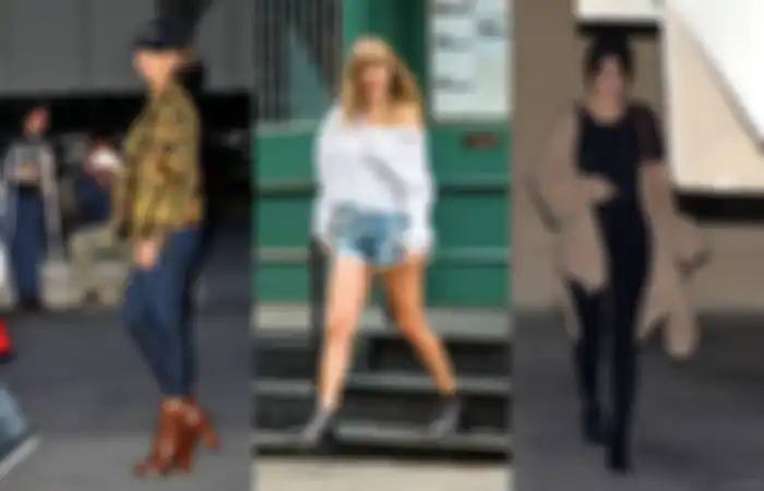 Penampilan seleb Hollywood pakai ankle boots.