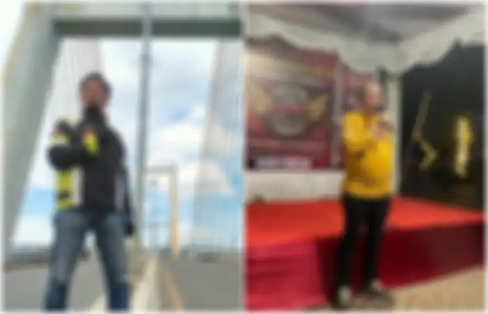 Dader, Ketua Takalar Max Community (kiri) dan Rusdi M Said, S.Sos, M.Si, Ketua Panitia.
