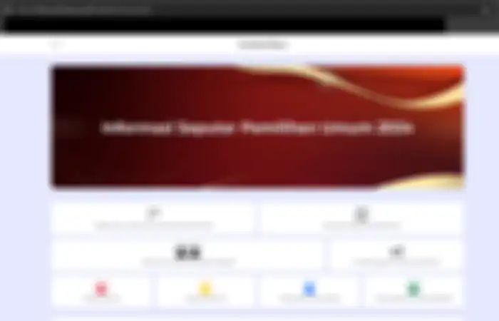 Tampilan website KPU untuk melihat peserta pemilu 2024