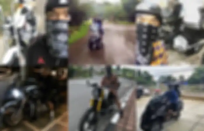 Julia dan Peppy yang asyik kendarai moge yang menjadi hobi sang komedian.