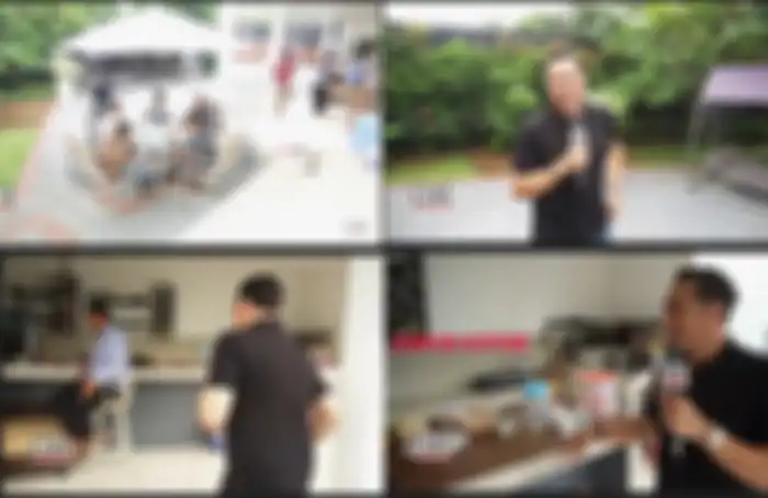 Bagian halaman belakang rumah Ivan Fadilla