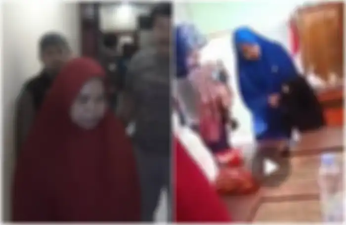 Emak-emak yang videonya viral gegara tampar siswa SD di Makassar ditangkap polisi.