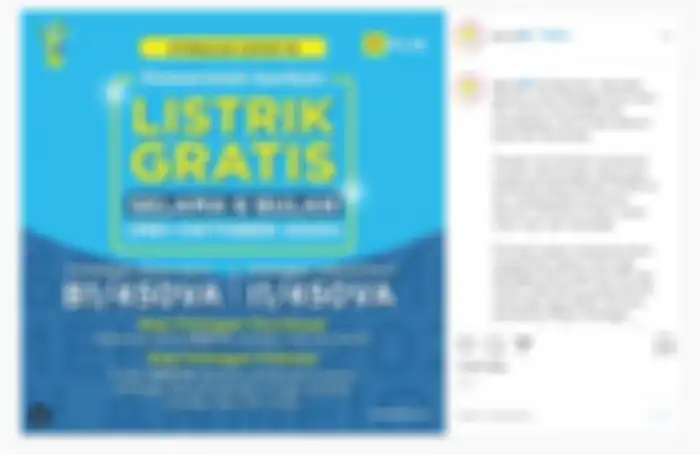 Token listrik gratis dari PLN sampai Oktober 2020.