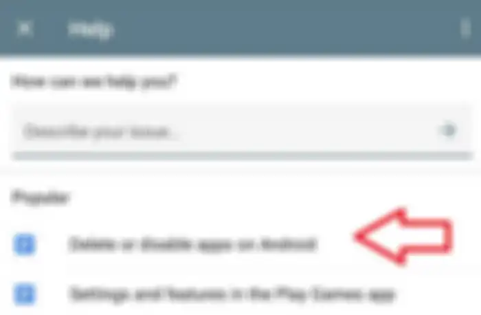 Pilih opsi Delete or disable apps on Android