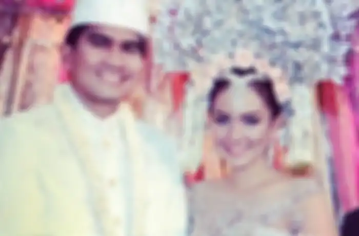Foto pernikahan Intan Nuraini dengan sang suami