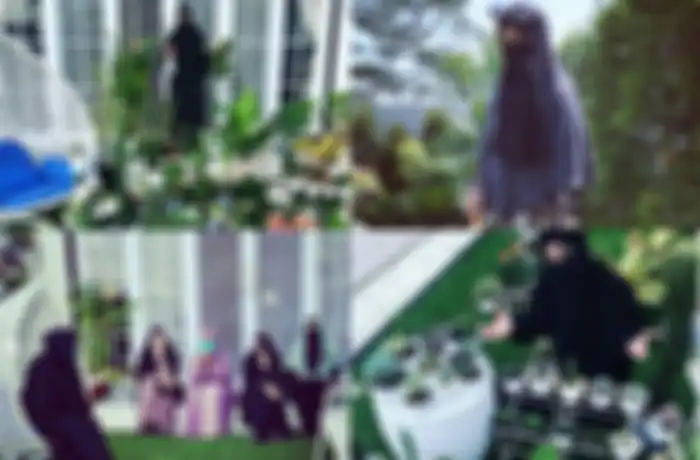 Taman di rumah mewah Ummi Pipik